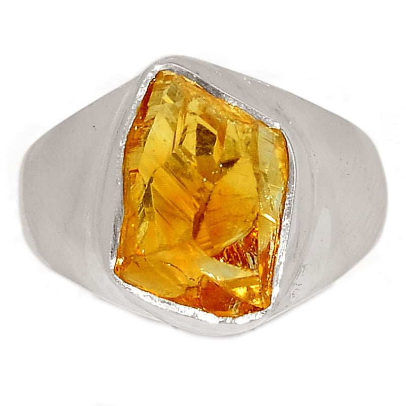 Solid - Citrine Rough Ring - CTRR1066