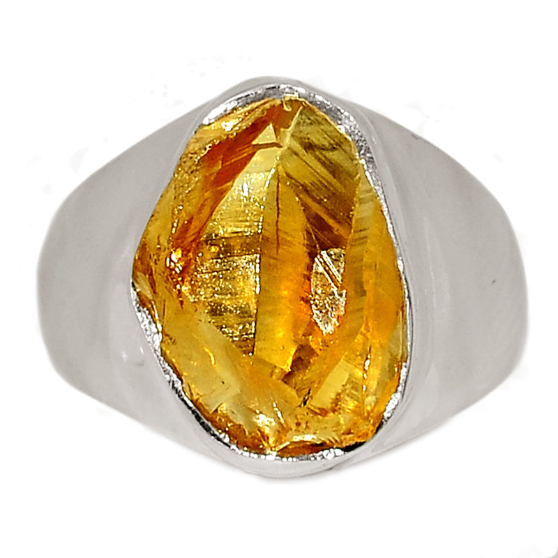 Solid - Citrine Rough Ring - CTRR1072
