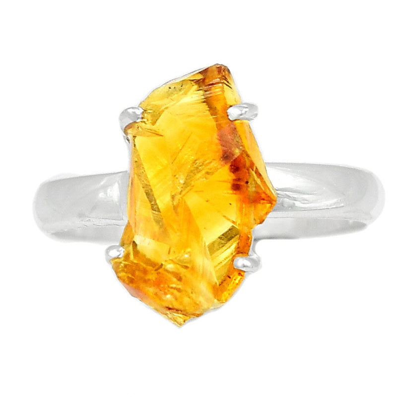 Claw - Citrine Rough Ring - CTRR1083