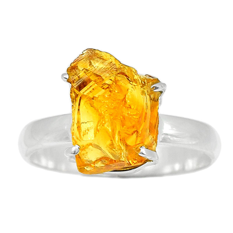 Claw - Citrine Rough Ring - CTRR1091