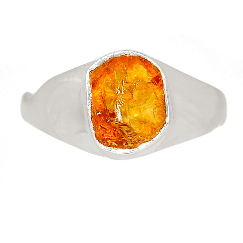 Solid - Citrine Rough Ring - CTRR1238