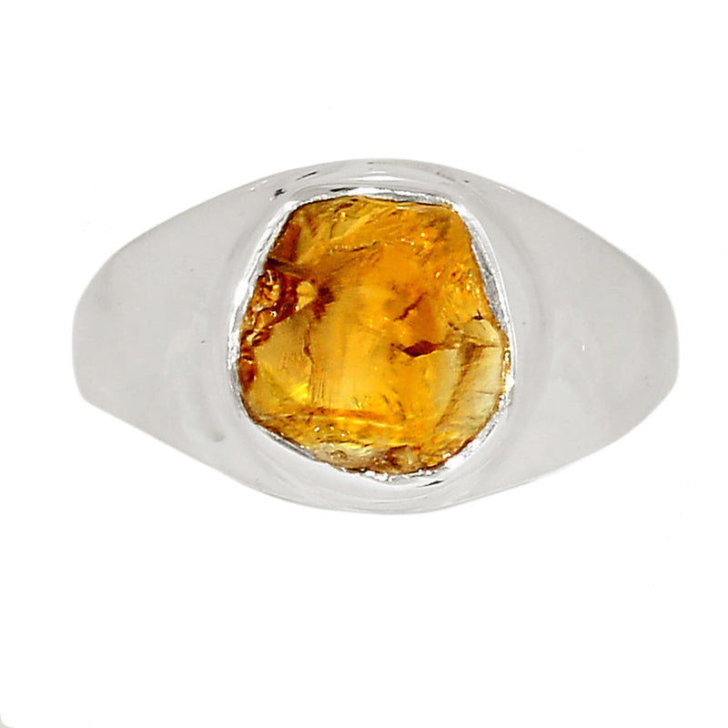 Solid - Citrine Rough Ring - CTRR1239