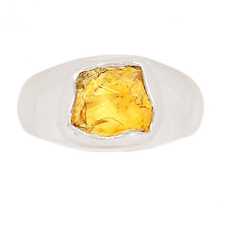 Solid - Citrine Rough Ring - CTRR1247