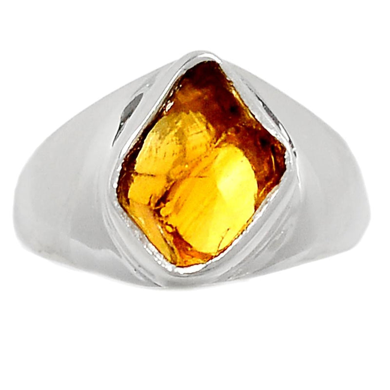 Solid - Citrine Rough Ring - CTRR627