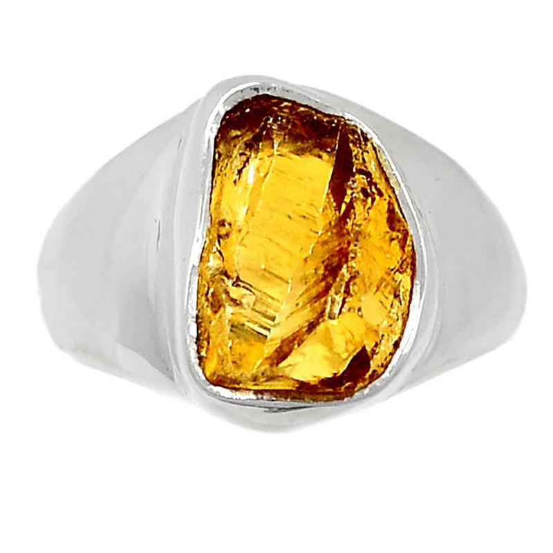 Solid - Citrine Rough Ring - CTRR634