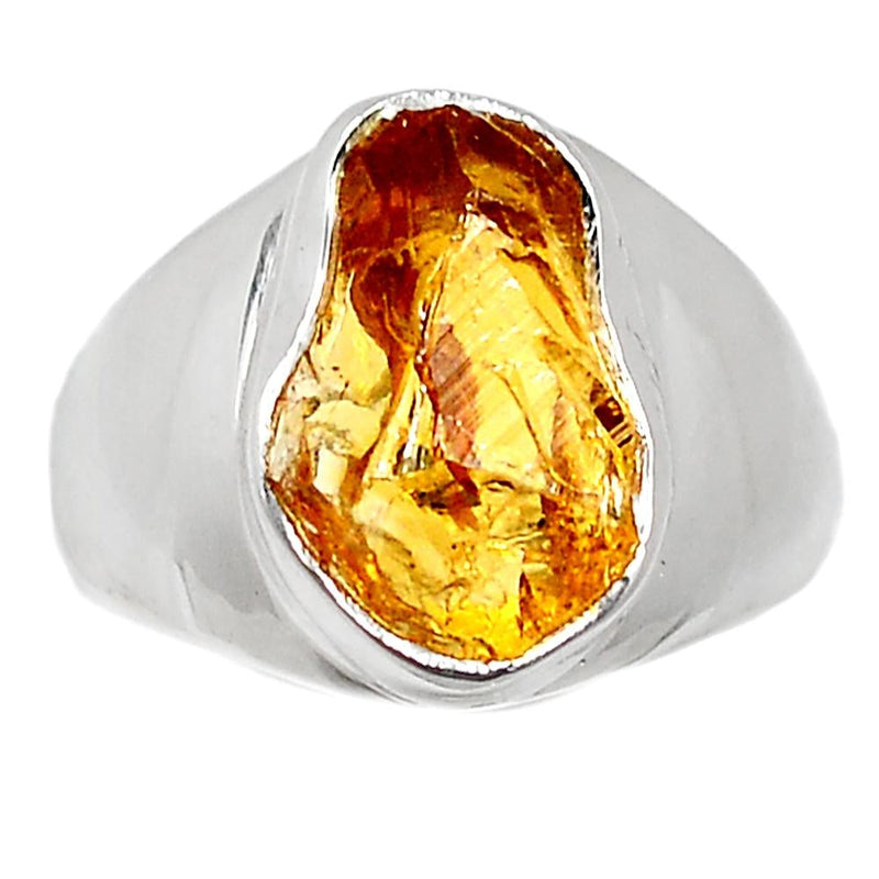 Solid - Citrine Rough Ring - CTRR635
