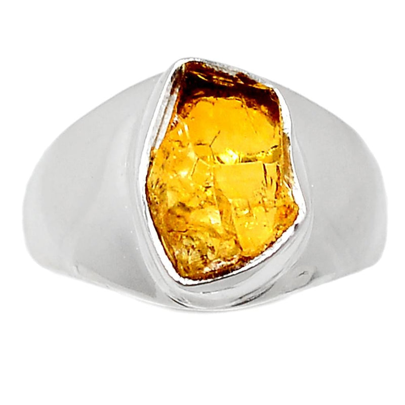 Solid - Citrine Rough Ring - CTRR636