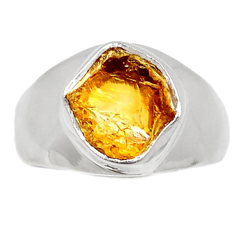 Solid - Citrine Rough Ring - CTRR637