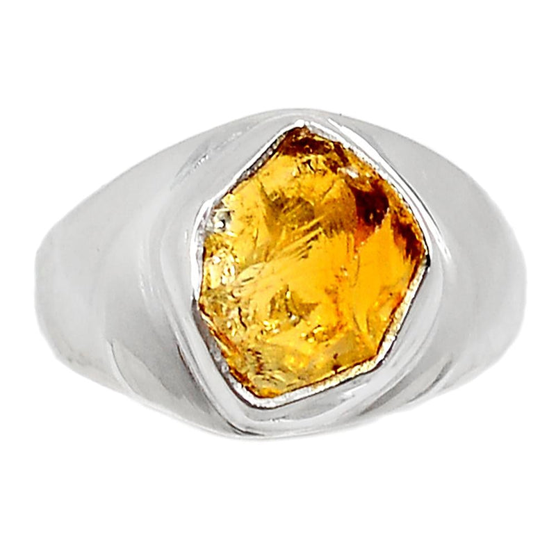 Solid - Citrine Rough Ring - CTRR638