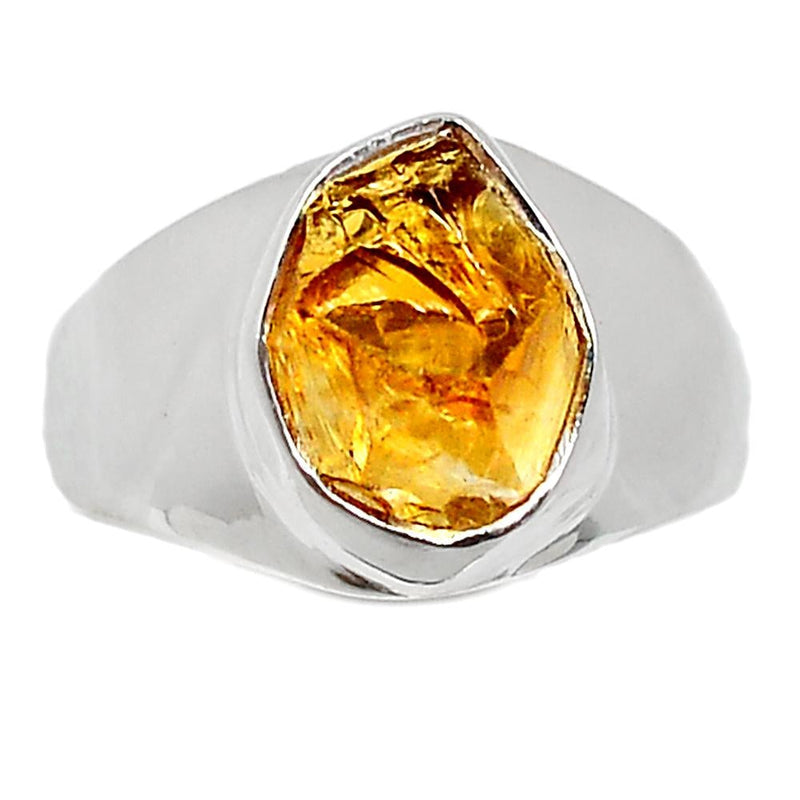 Solid - Citrine Rough Ring - CTRR639