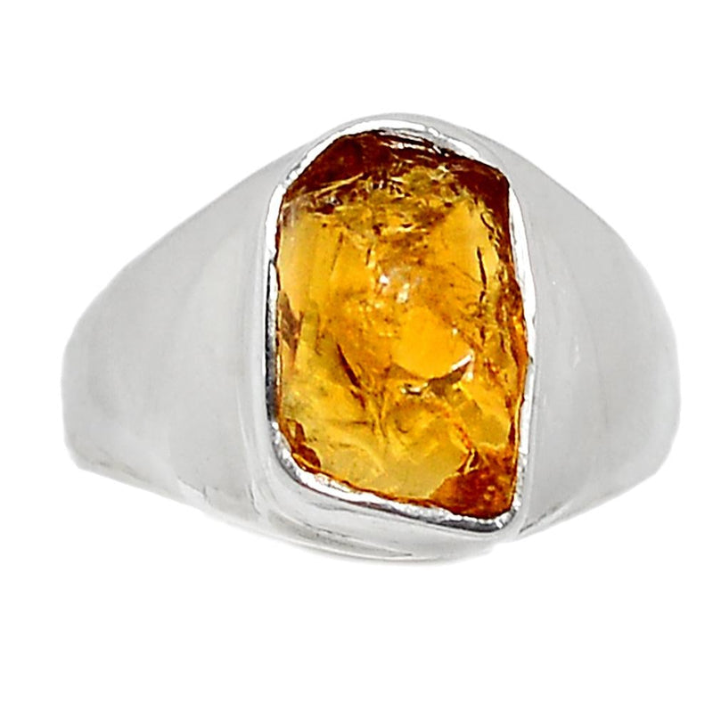 Solid - Citrine Rough Ring - CTRR641