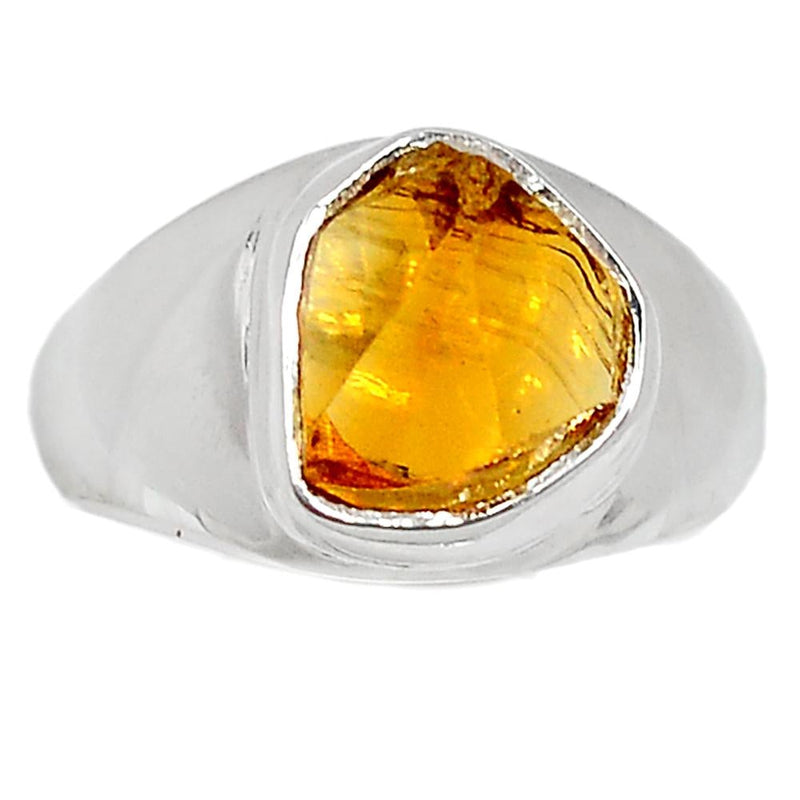Solid - Citrine Rough Ring - CTRR642