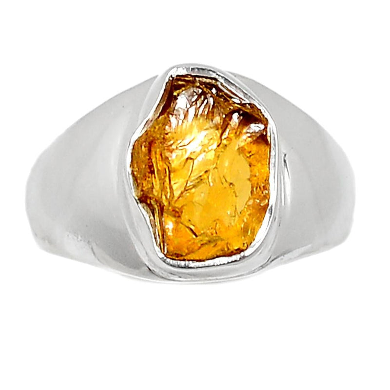 Solid - Citrine Rough Ring - CTRR643