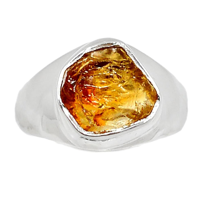Solid - Citrine Rough Ring - CTRR645