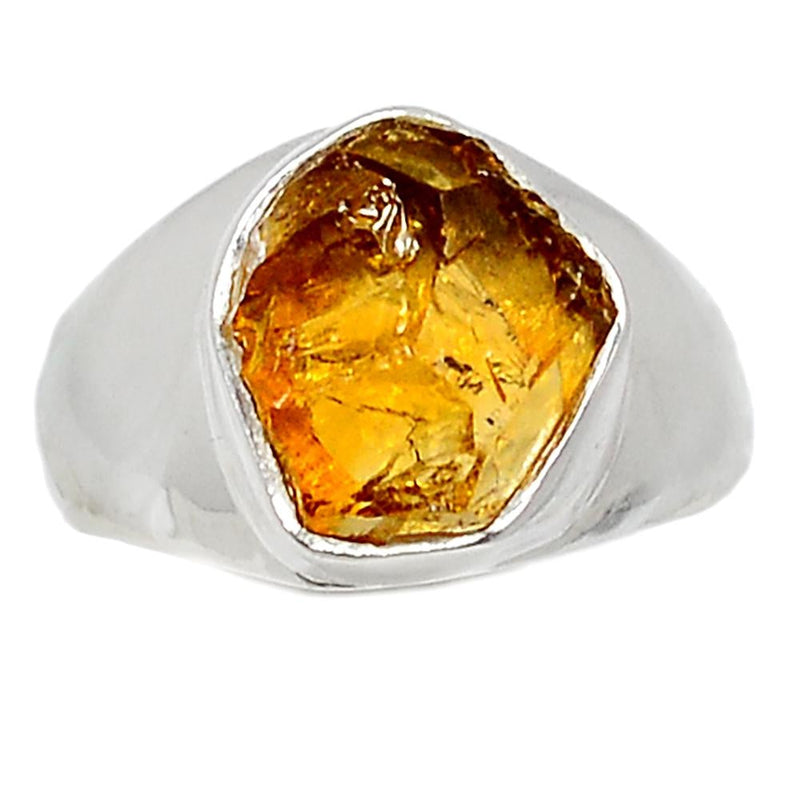 Solid - Citrine Rough Ring - CTRR646
