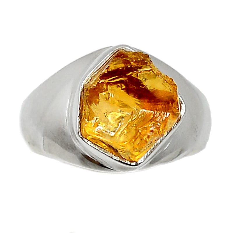 Solid - Citrine Rough Ring - CTRR647
