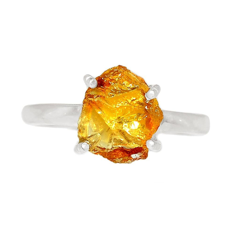 Claw - Citrine Rough Ring - CTRR649