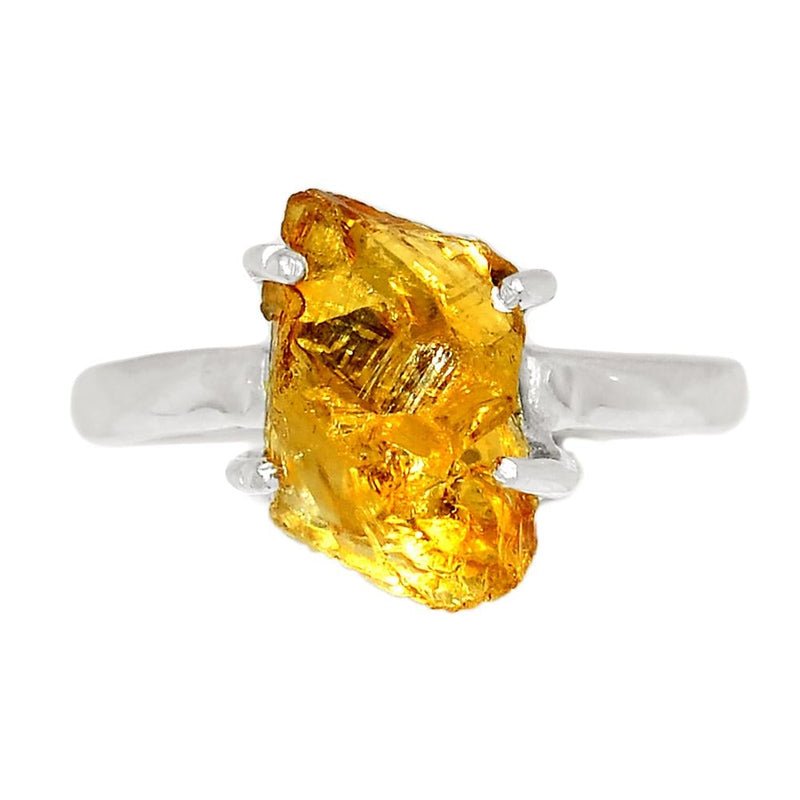 Claw - Citrine Rough Ring - CTRR684