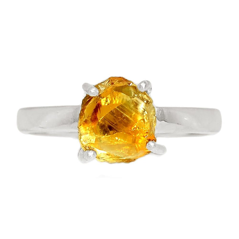 Claw - Citrine Rough Ring - CTRR696