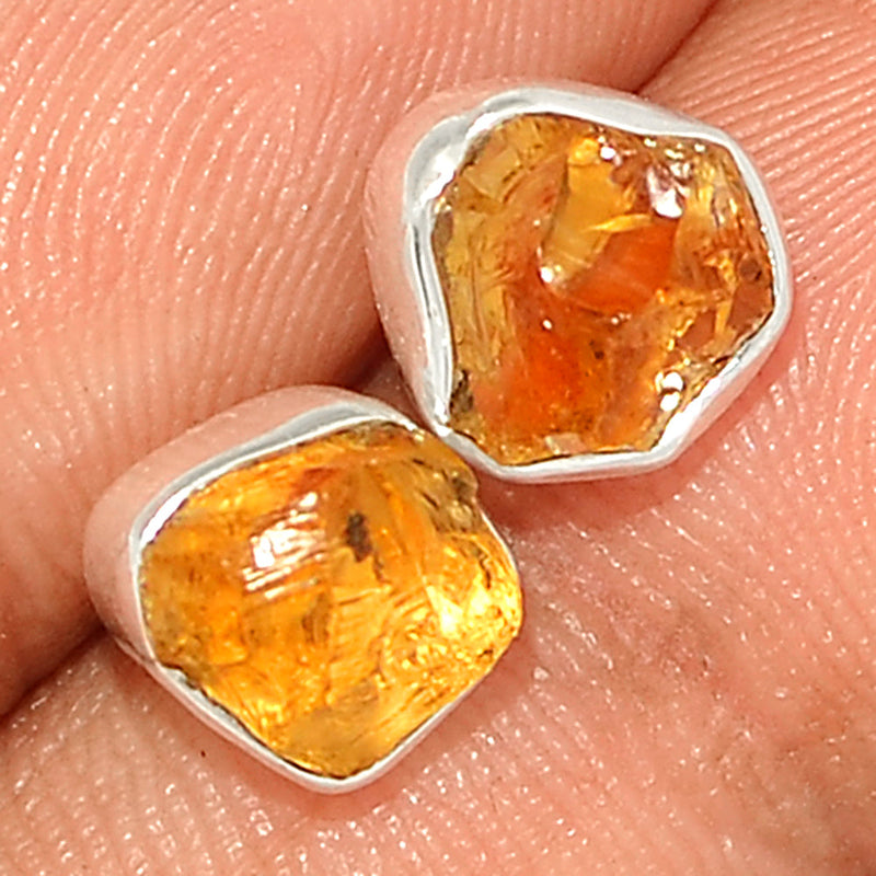 Citrine Rough Studs - CTRS106