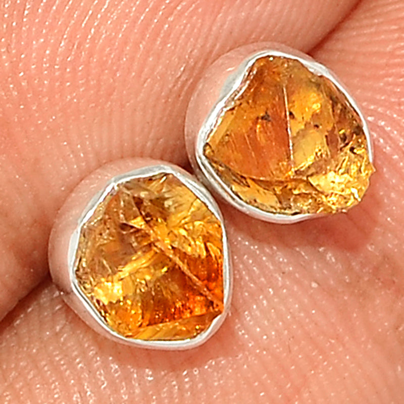 Citrine Rough Studs - CTRS110