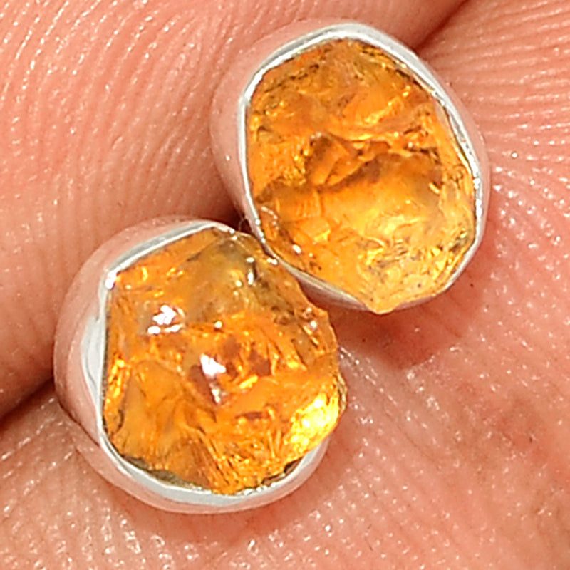 Citrine Rough Studs - CTRS114