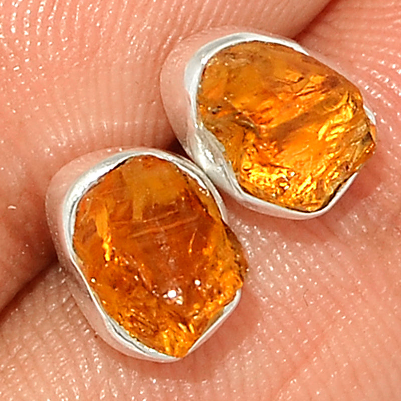 Citrine Rough Studs - CTRS116