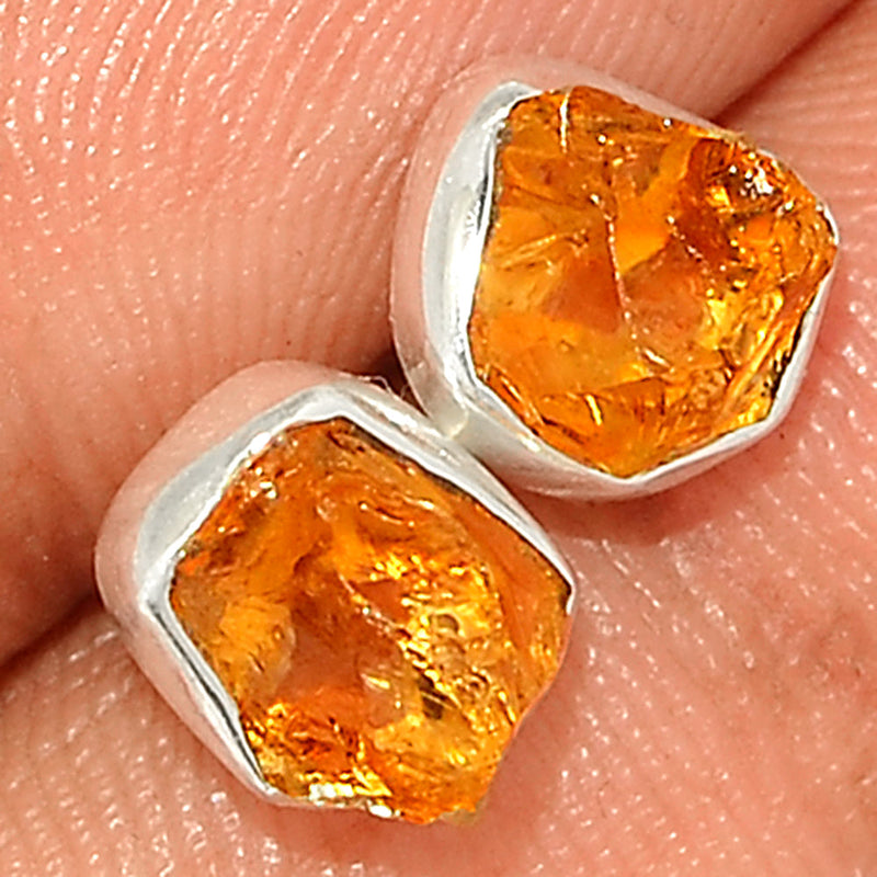 Citrine Rough Studs - CTRS124