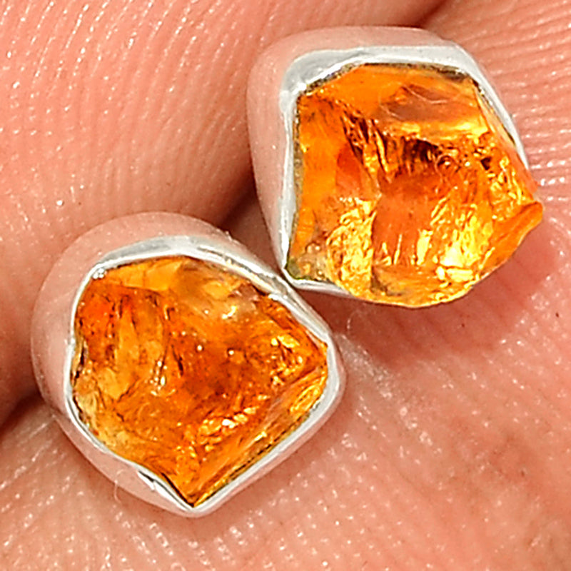 Citrine Rough Studs - CTRS128