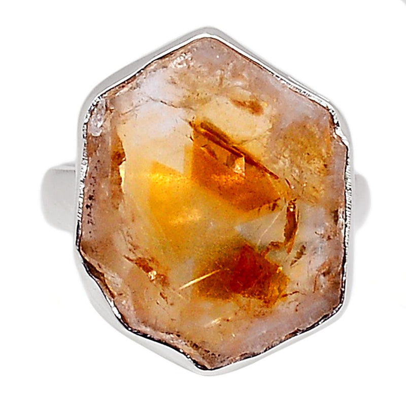 Citrine Stalactite Silver Ring - CTSR82