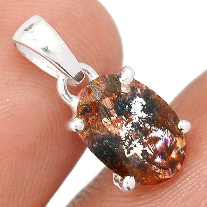 0.7" Claw - Cacoxenite Faceted Pendants - CXFP514