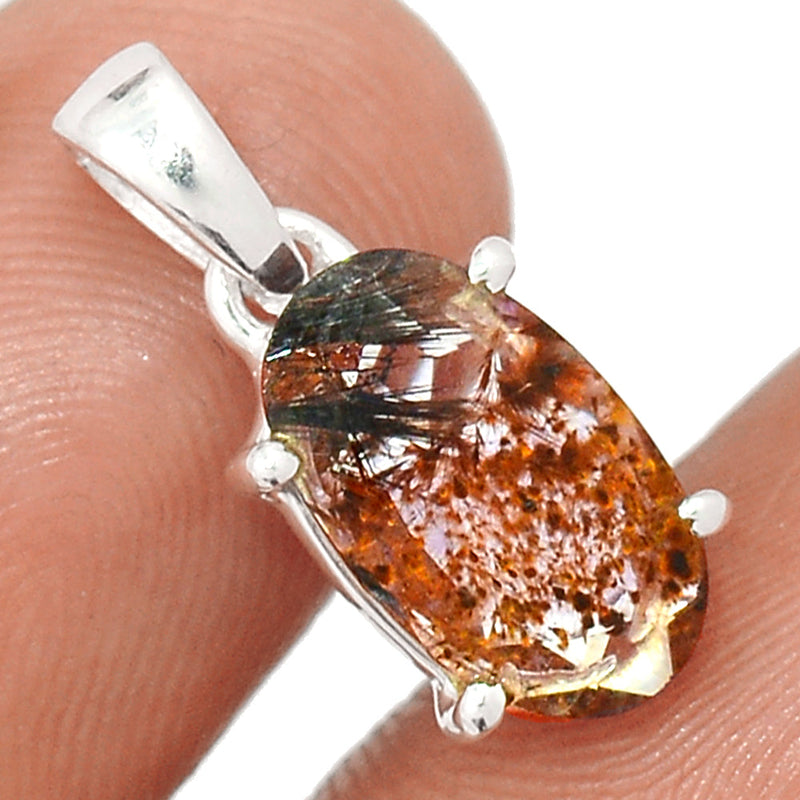 0.7" Claw - Cacoxenite Faceted Pendants - CXFP523