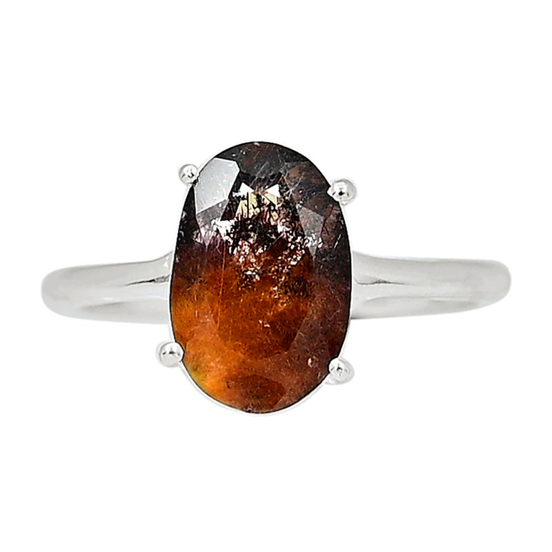 Claw - Super Seven Cacoxenite Faceted Ring - CXFR254