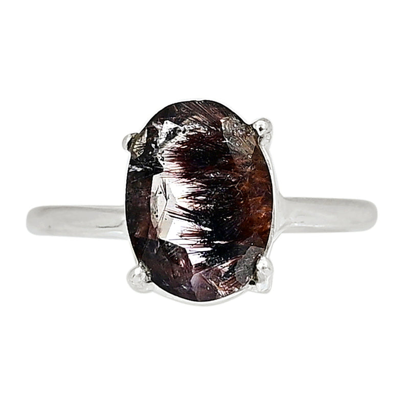 Claw - Super Seven Cacoxenite Faceted Ring - CXFR258