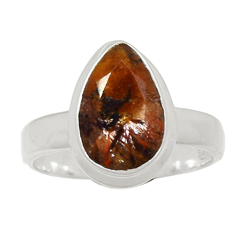 Super Seven Cacoxenite Faceted Ring - CXFR336