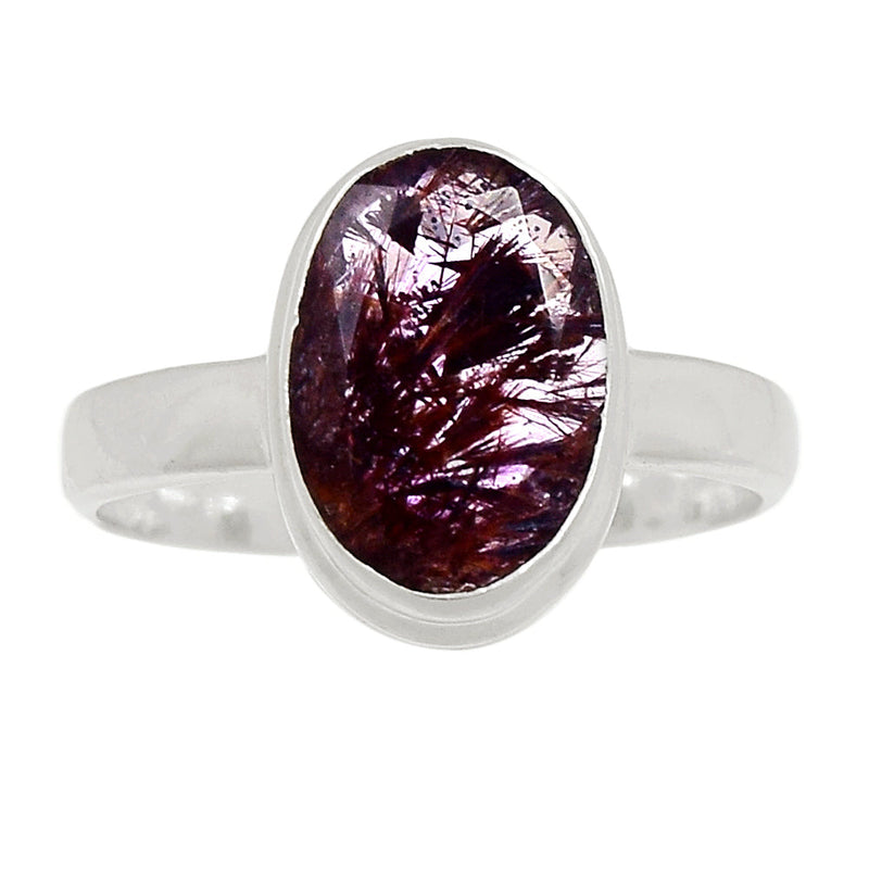 Super Seven Cacoxenite Faceted Ring - CXFR337