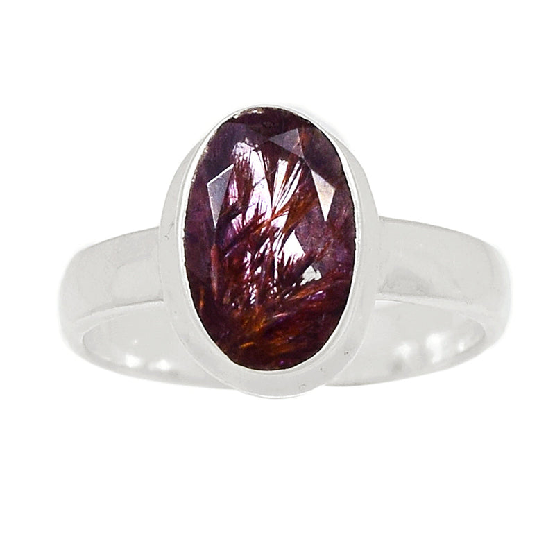 Super Seven Cacoxenite Faceted Ring - CXFR341