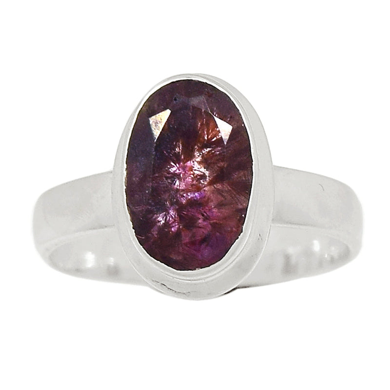 Super Seven Cacoxenite Faceted Ring - CXFR349