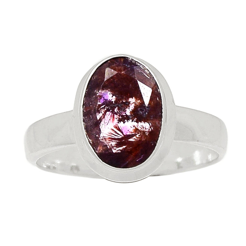 Super Seven Cacoxenite Faceted Ring - CXFR353