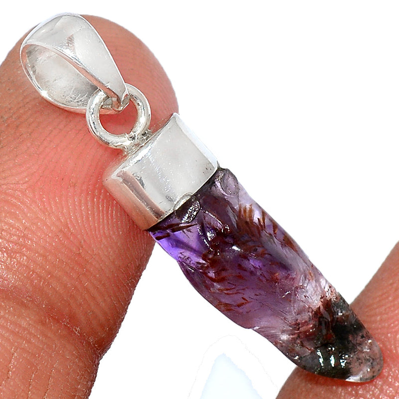 1.3" Super Seven Cacoxenite Slice Pendants - CXSP627