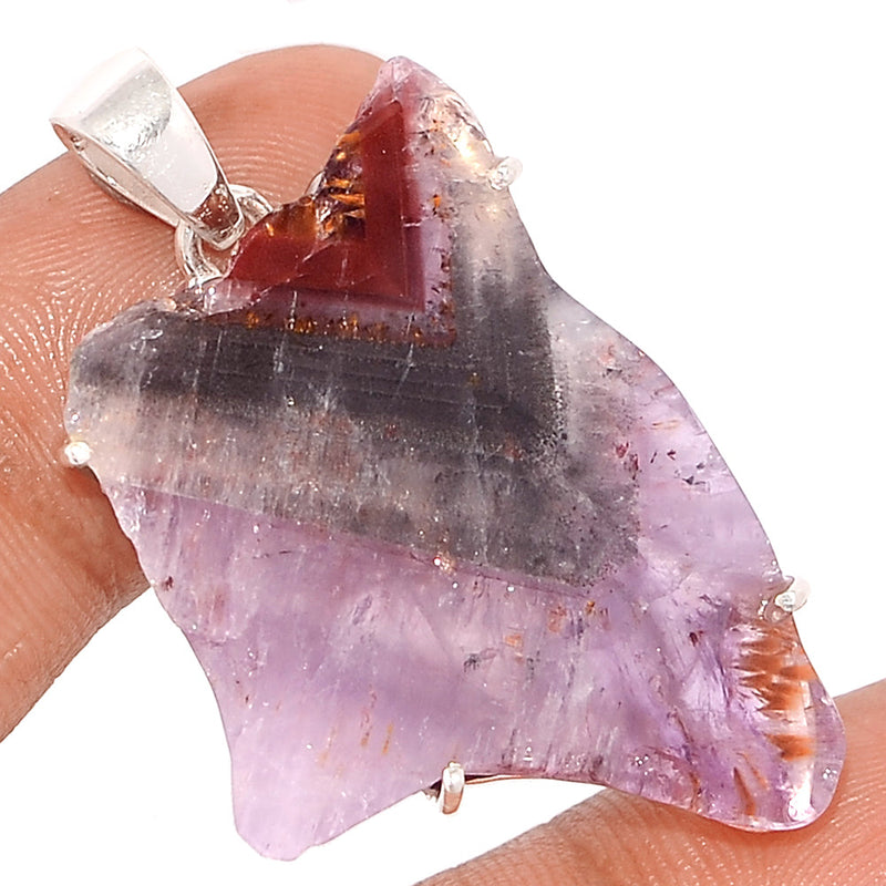 1.7" Claw - Super Seven Cacoxenite Slice Pendants - CXSP660