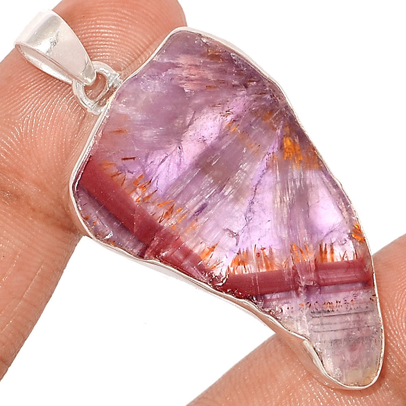 2" Super Seven Cacoxenite Slice Pendants - CXSP669