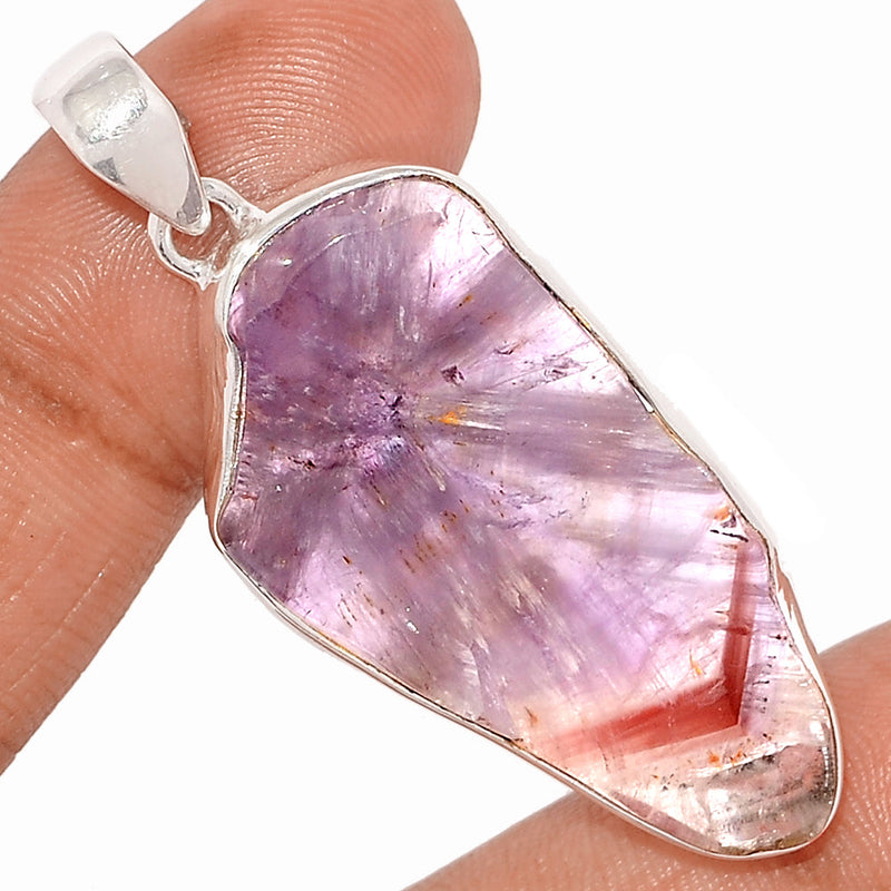 2.1" Super Seven Cacoxenite Slice Pendants - CXSP671