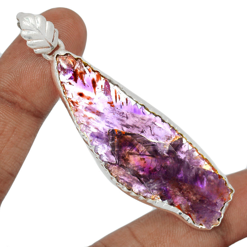 2.7" Super Seven Cacoxenite Slice Pendants - CXSP674