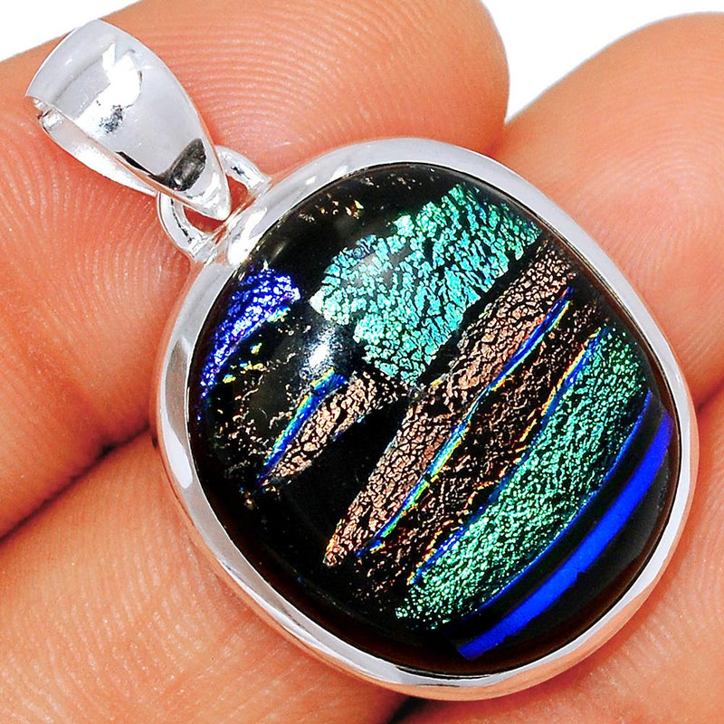 1.3" Dichroic Glass Pendants - DICP664