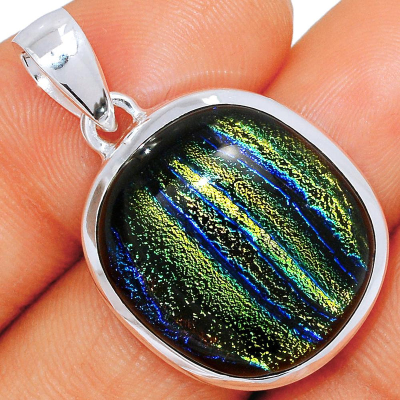 1.3" Dichroic Glass Pendants - DICP675