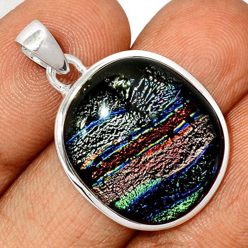 1.3" Dichroic Glass Pendants - DICP728