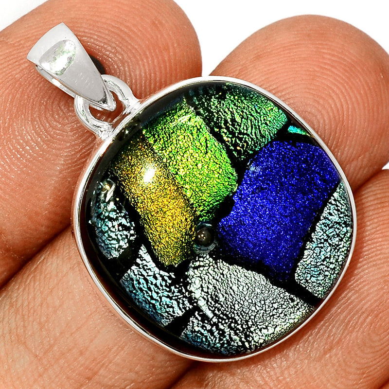 1.3" Dichroic Glass Pendants - DICP731