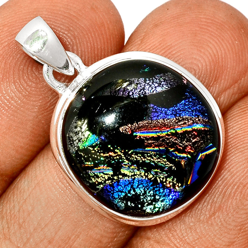 1.2" Dichroic Glass Pendants - DICP735