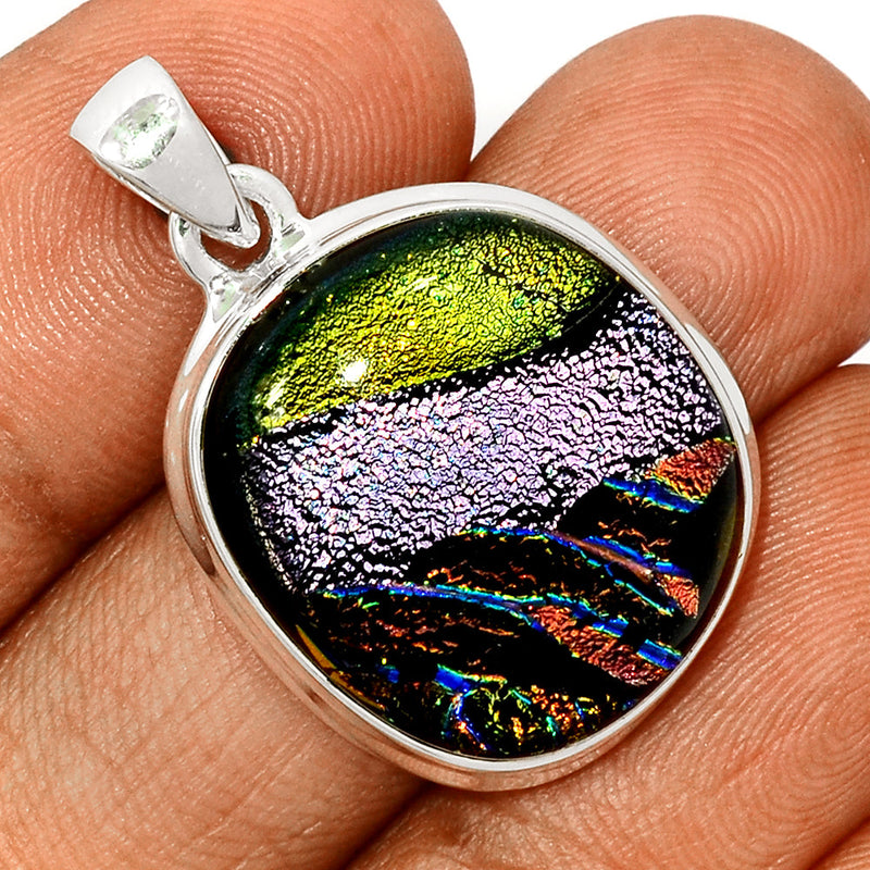 1.3" Dichroic Glass Pendants - DICP743